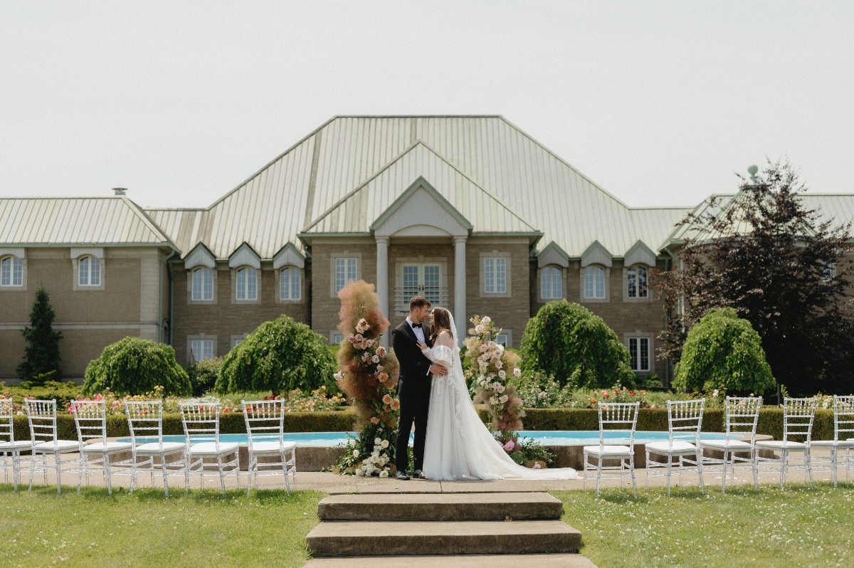 poolside luxury wedding