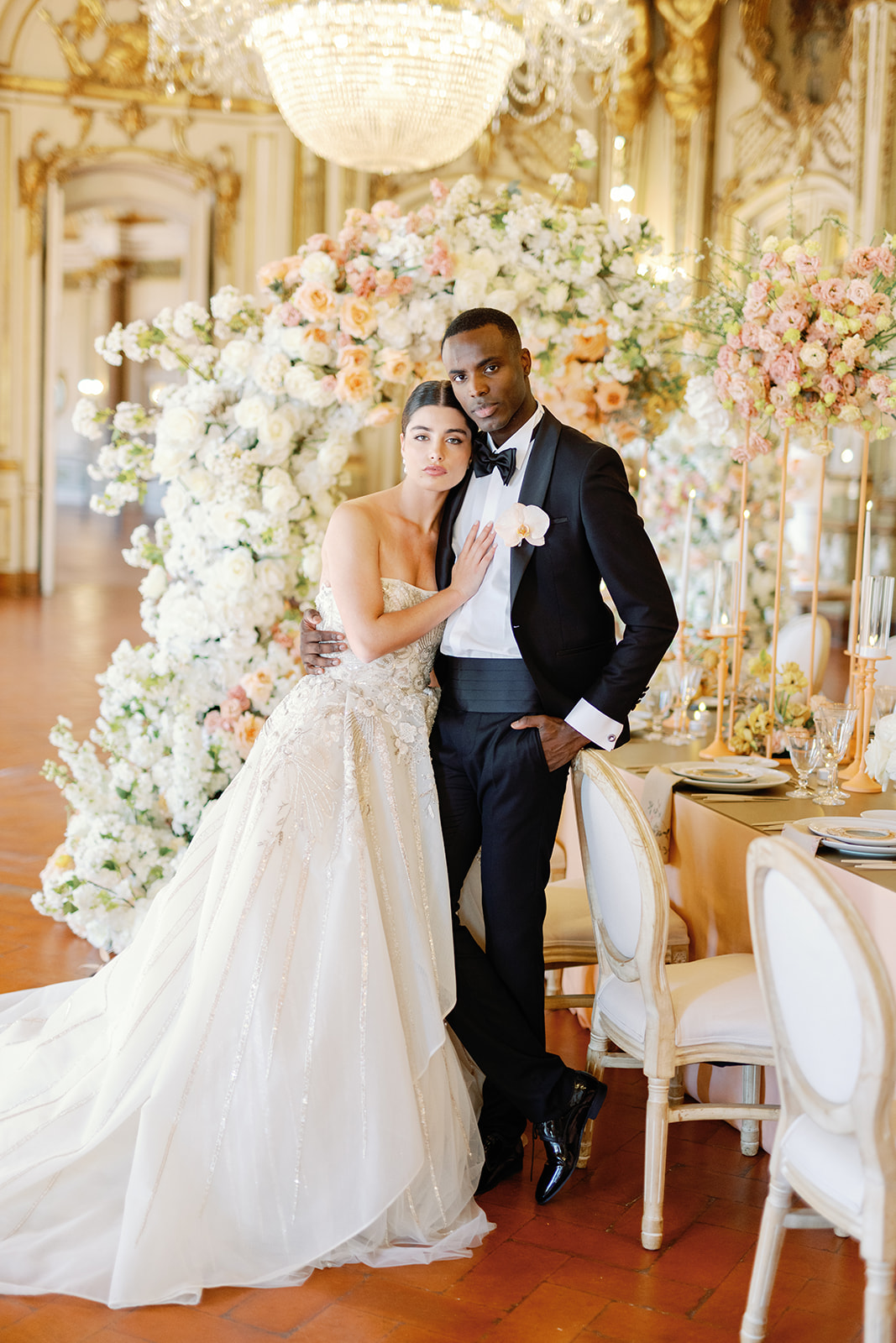 peach and gold wedding inspiration