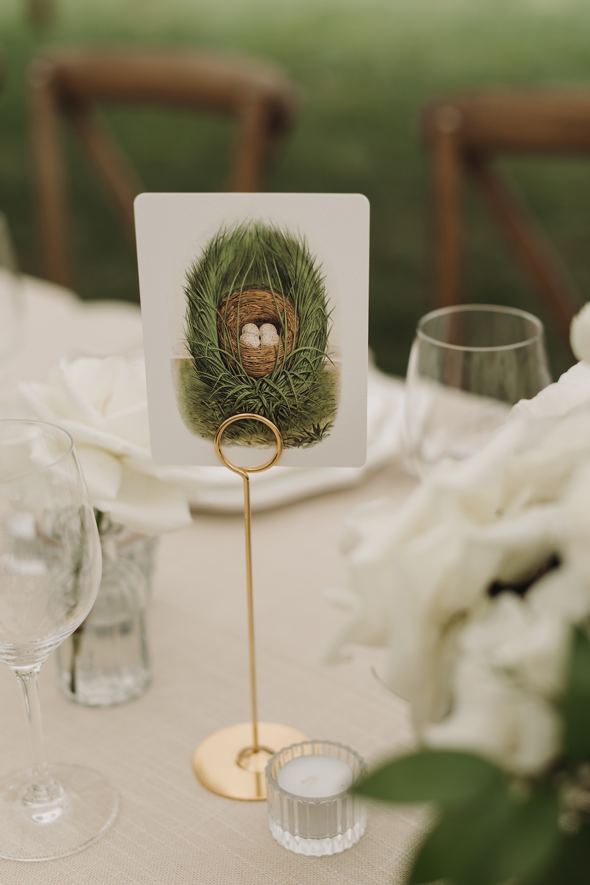 nest in a meadow table number