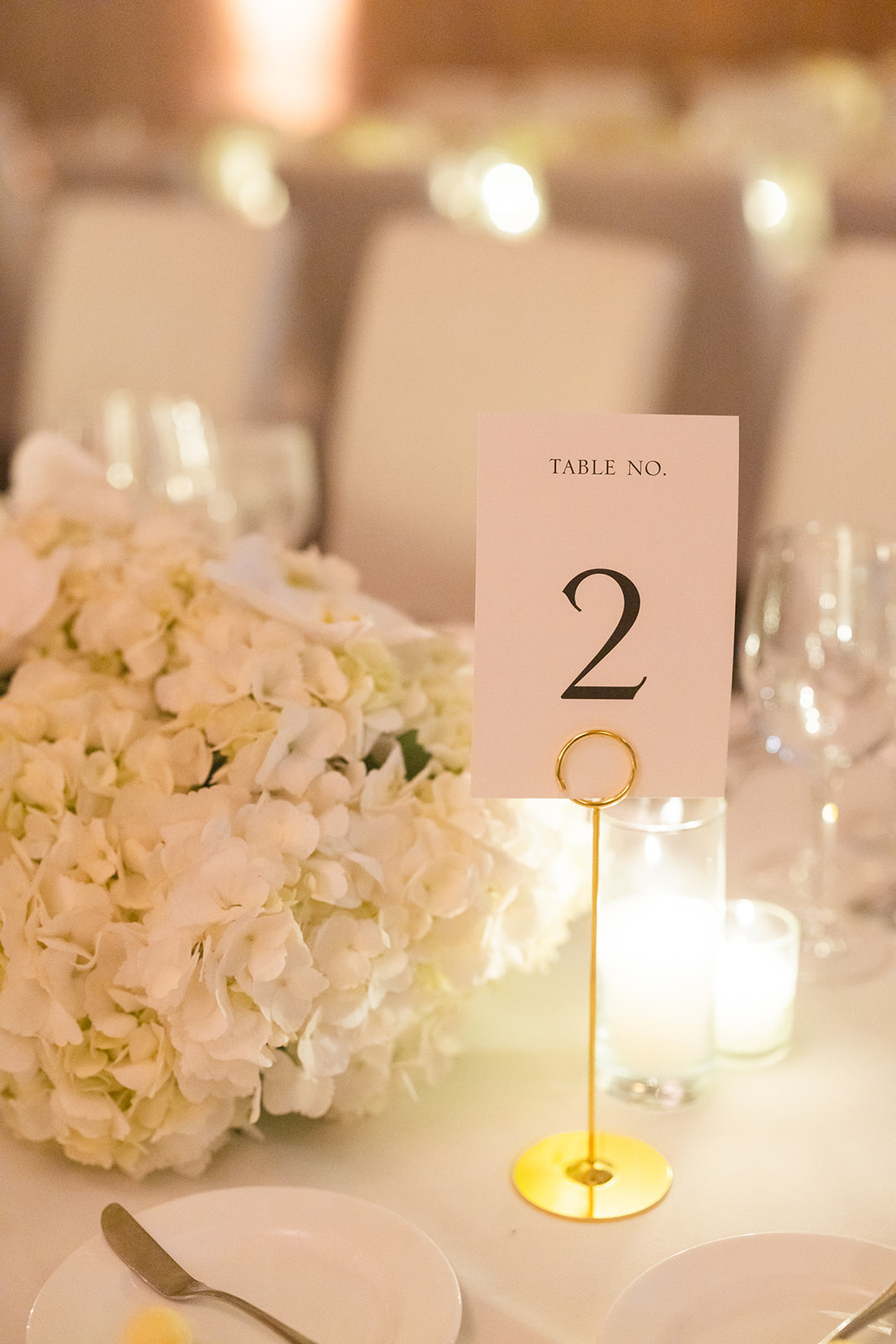 simple and elegant wedding table numbers