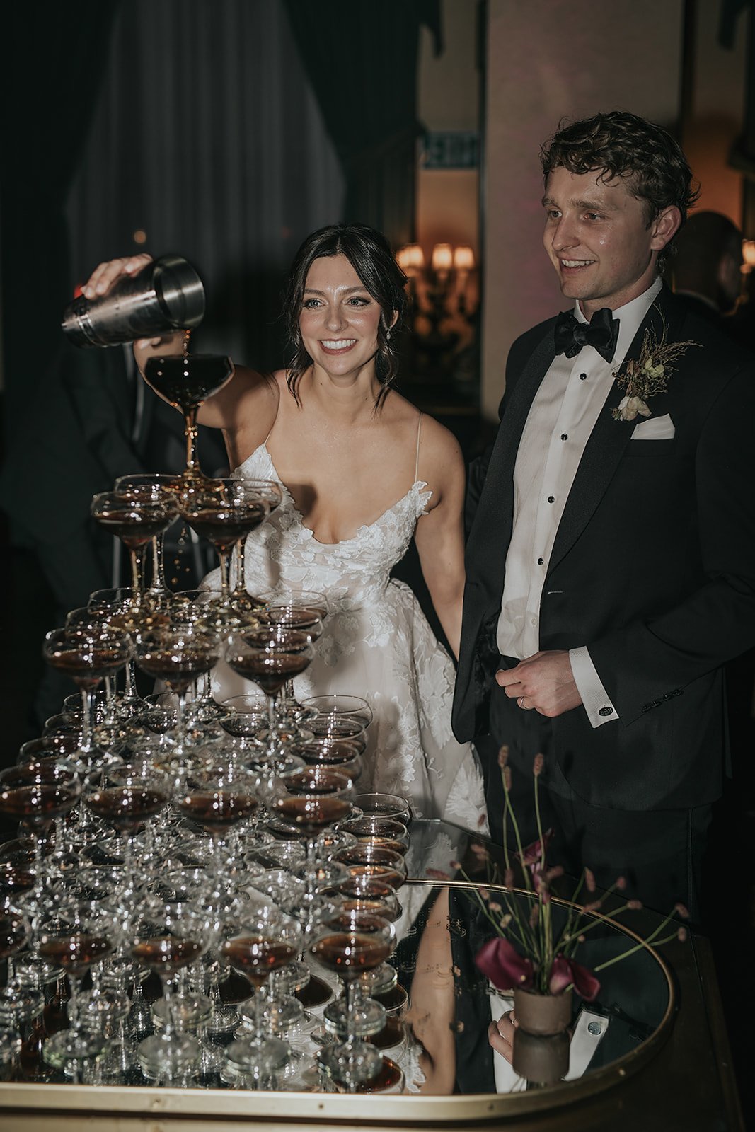 espresso martini tower for wedding