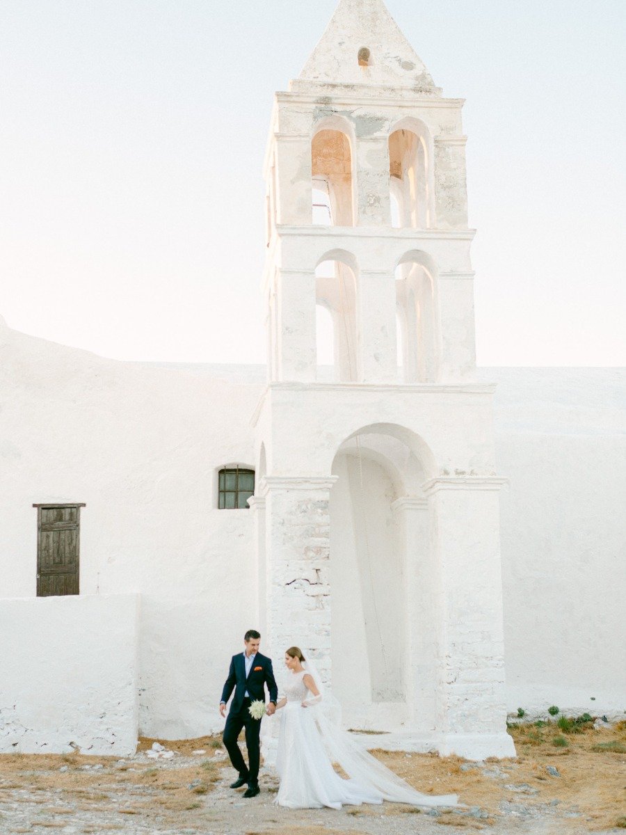 This wedding on a remote greek isle is like mama mia come to life