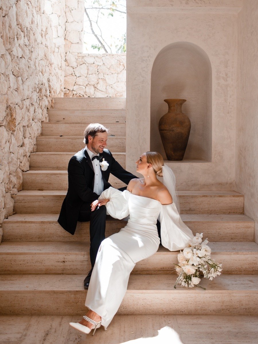 Is wedding planning getting to you? Elope in tulum like this couple!