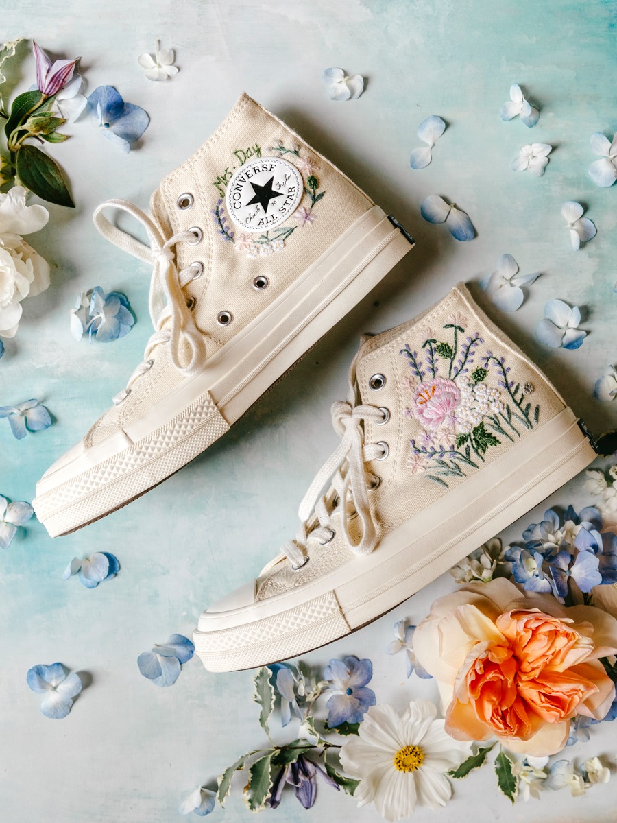 custom embroidered converse