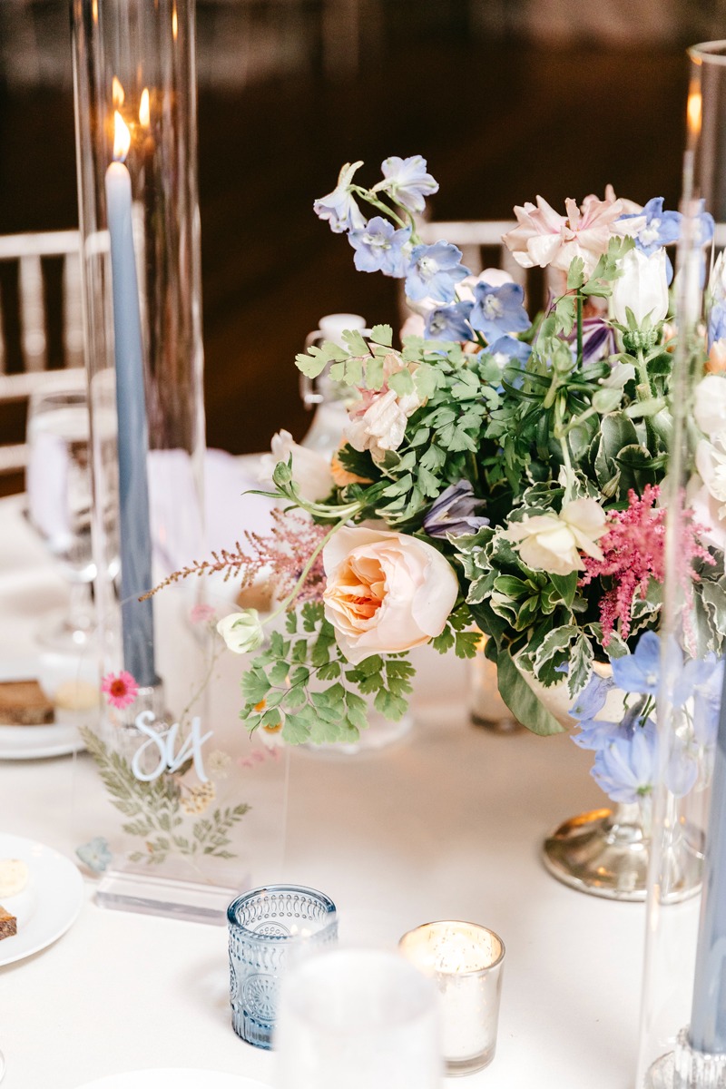 garden-inspired centerpieces