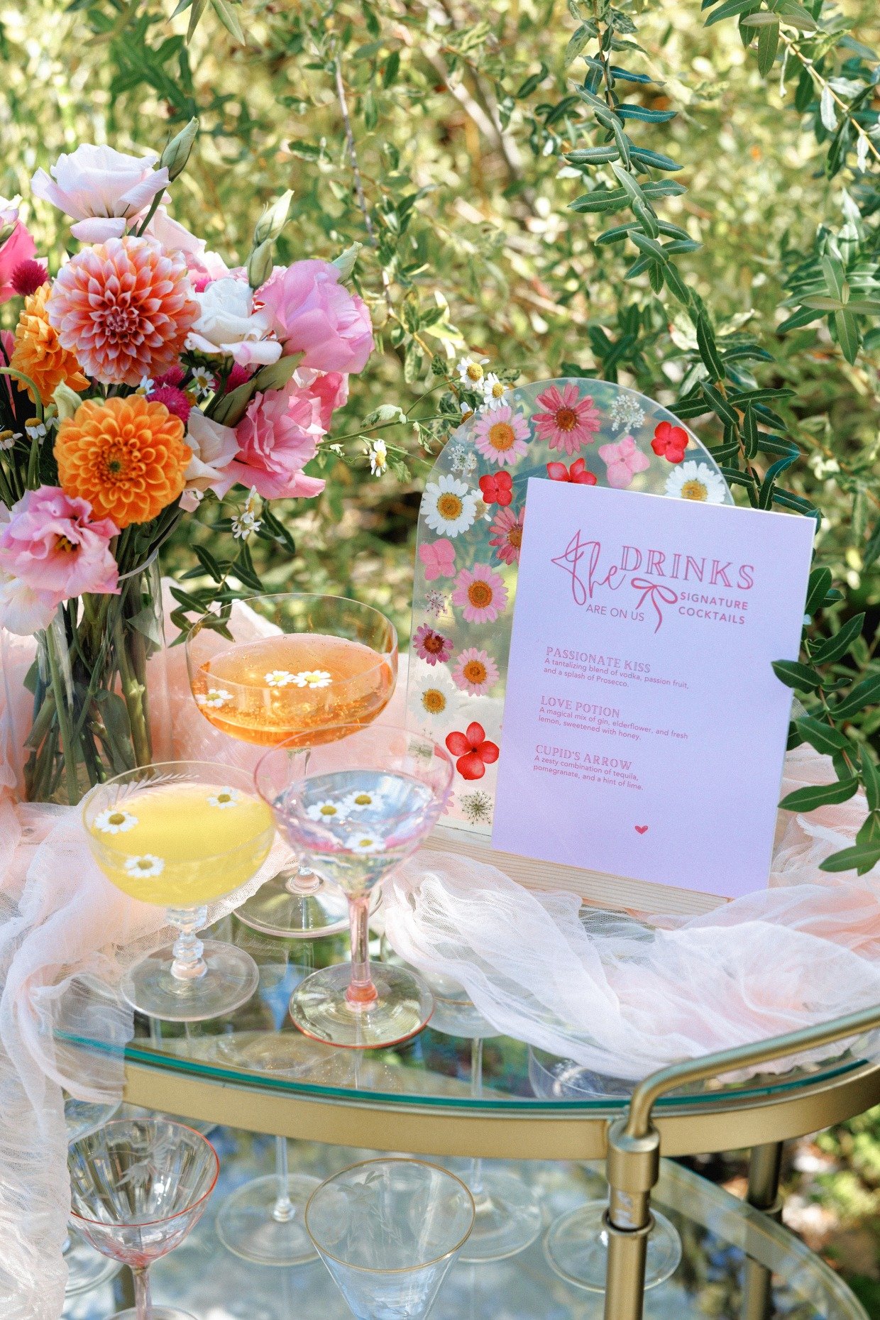 cute sign ideas for your wedding bar cart from fedex office