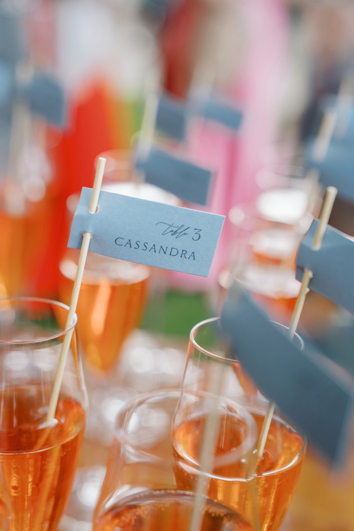 cute drink escort card ideas