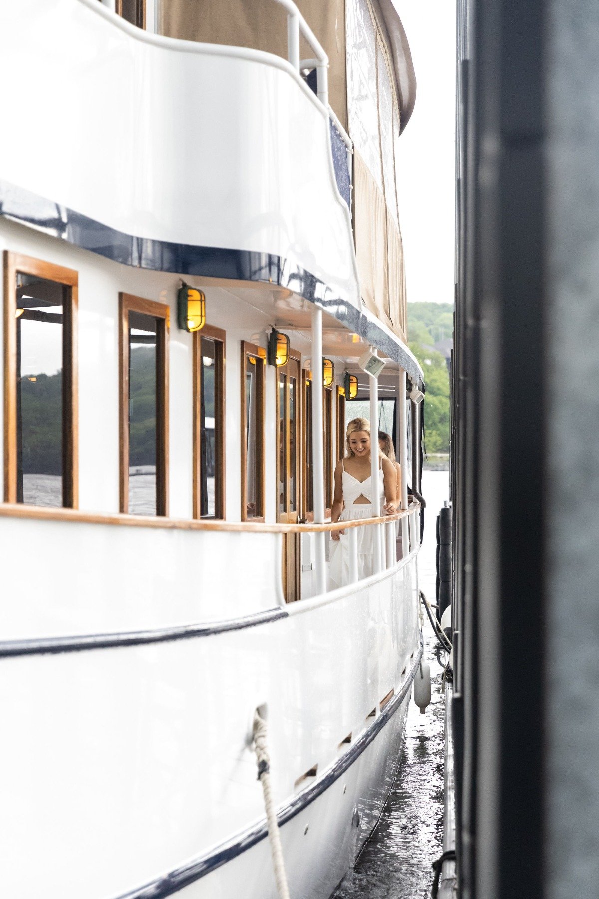 bridal shower on a yacht