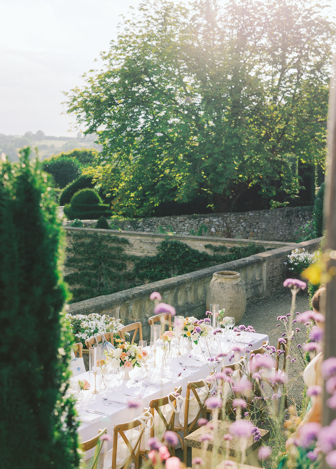 english garden wedding reception inspiration