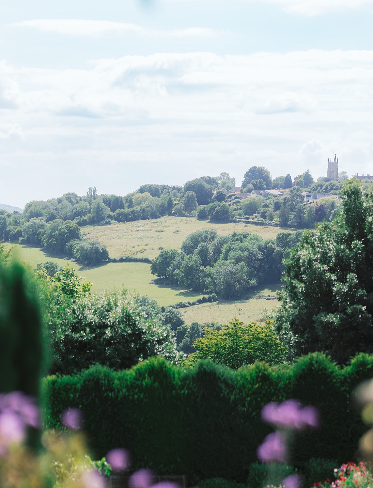 wedding venue in the cotswolds on a hill