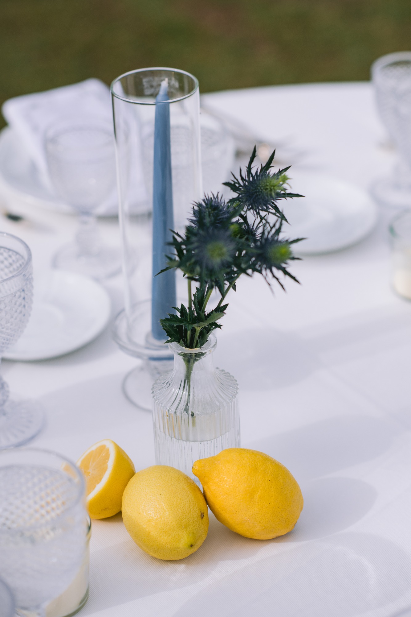 thistle centerpieces