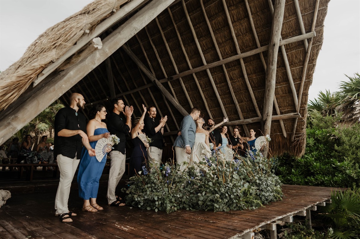 Tulum jungle wedding ceremony