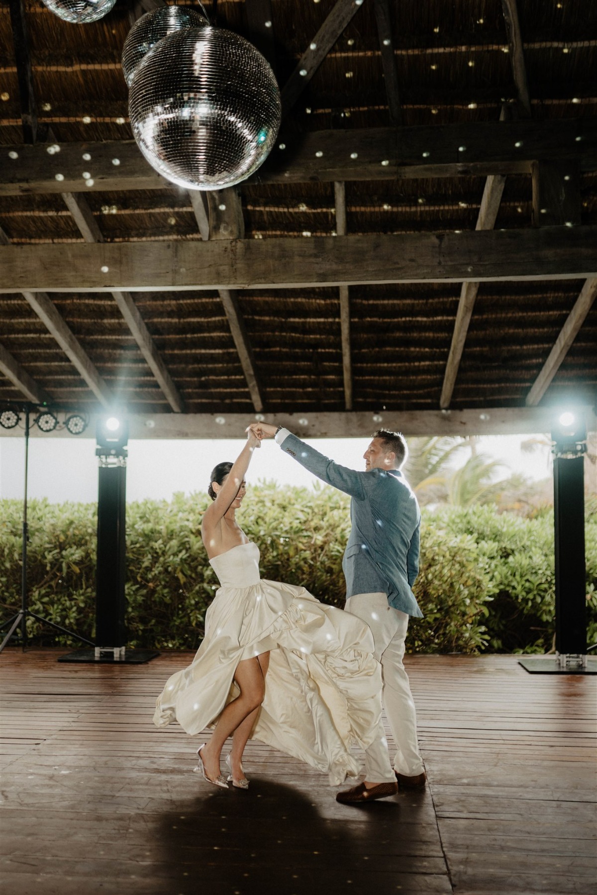 outdoor Tulum disco reception 