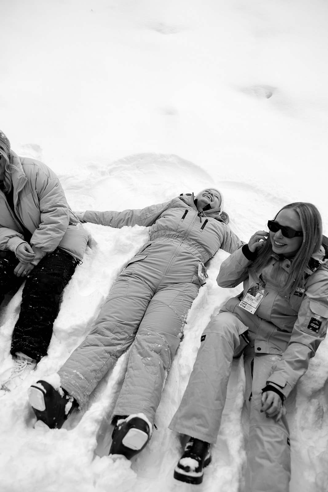 ski wedding party