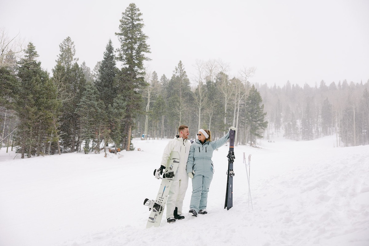 white and powder blue wedding