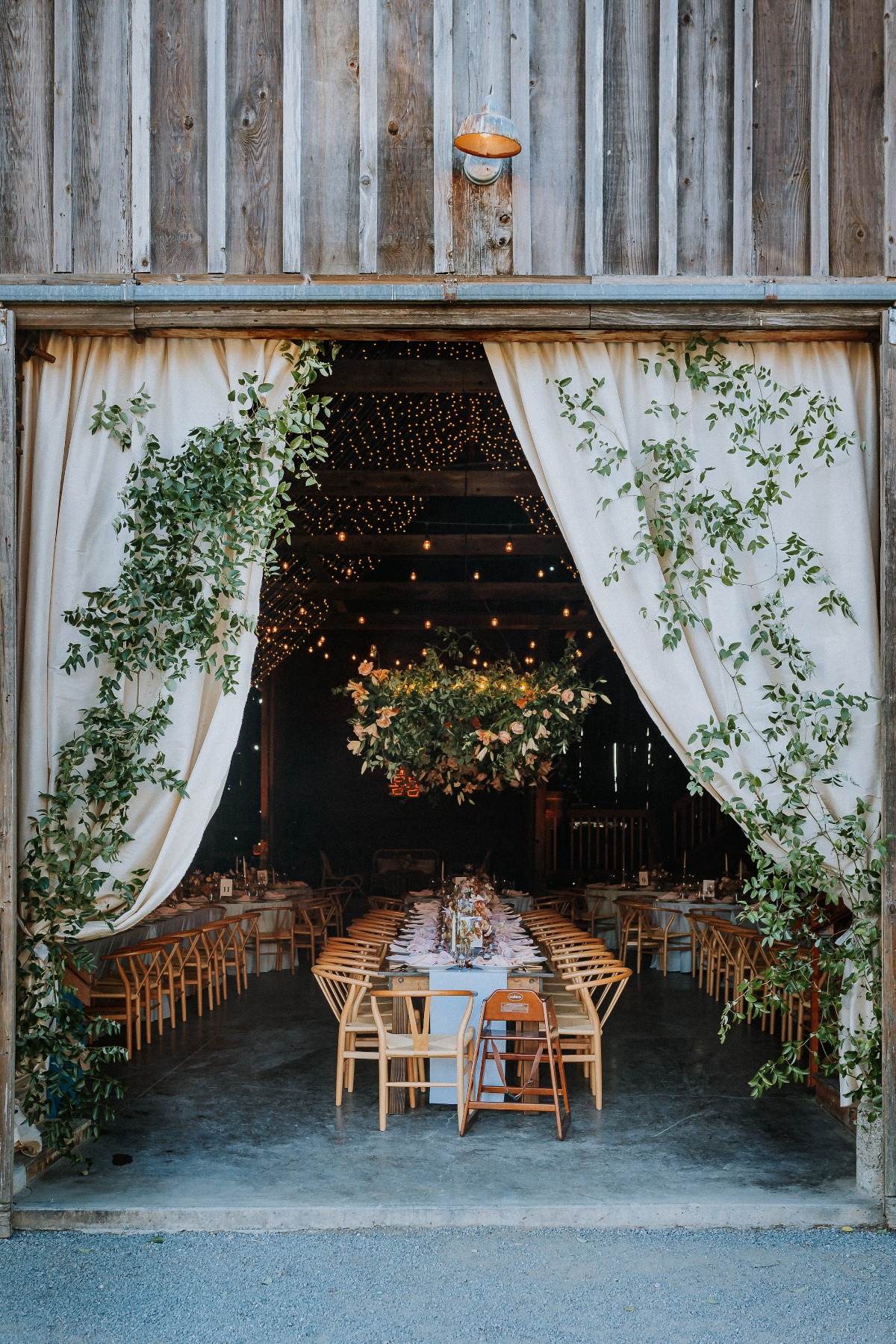 hanging floral installations