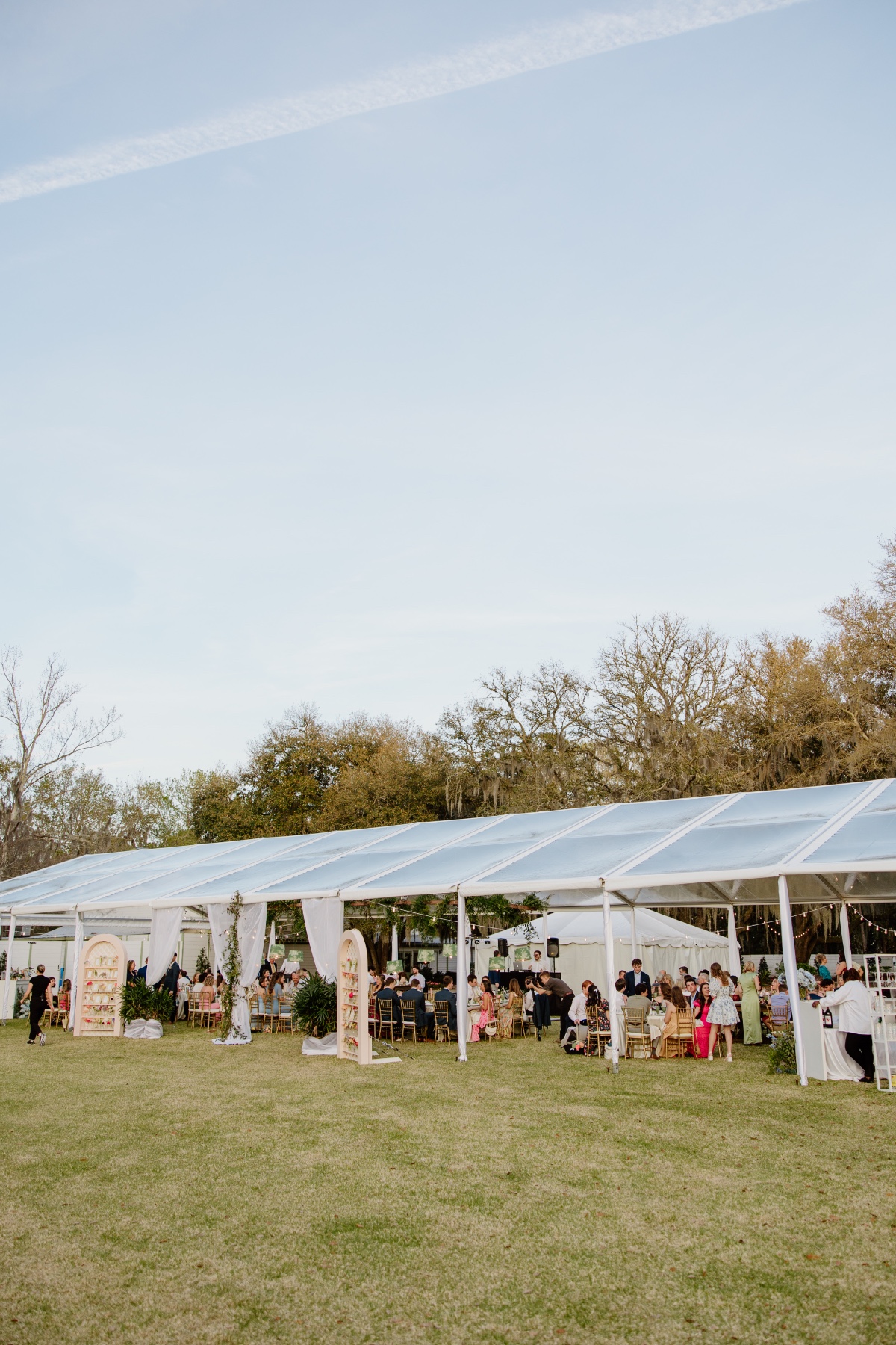 large clear tent