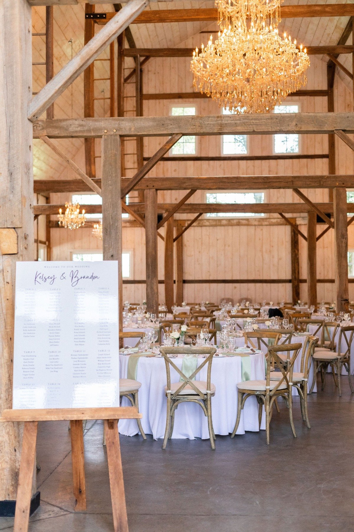 barn wedding reception