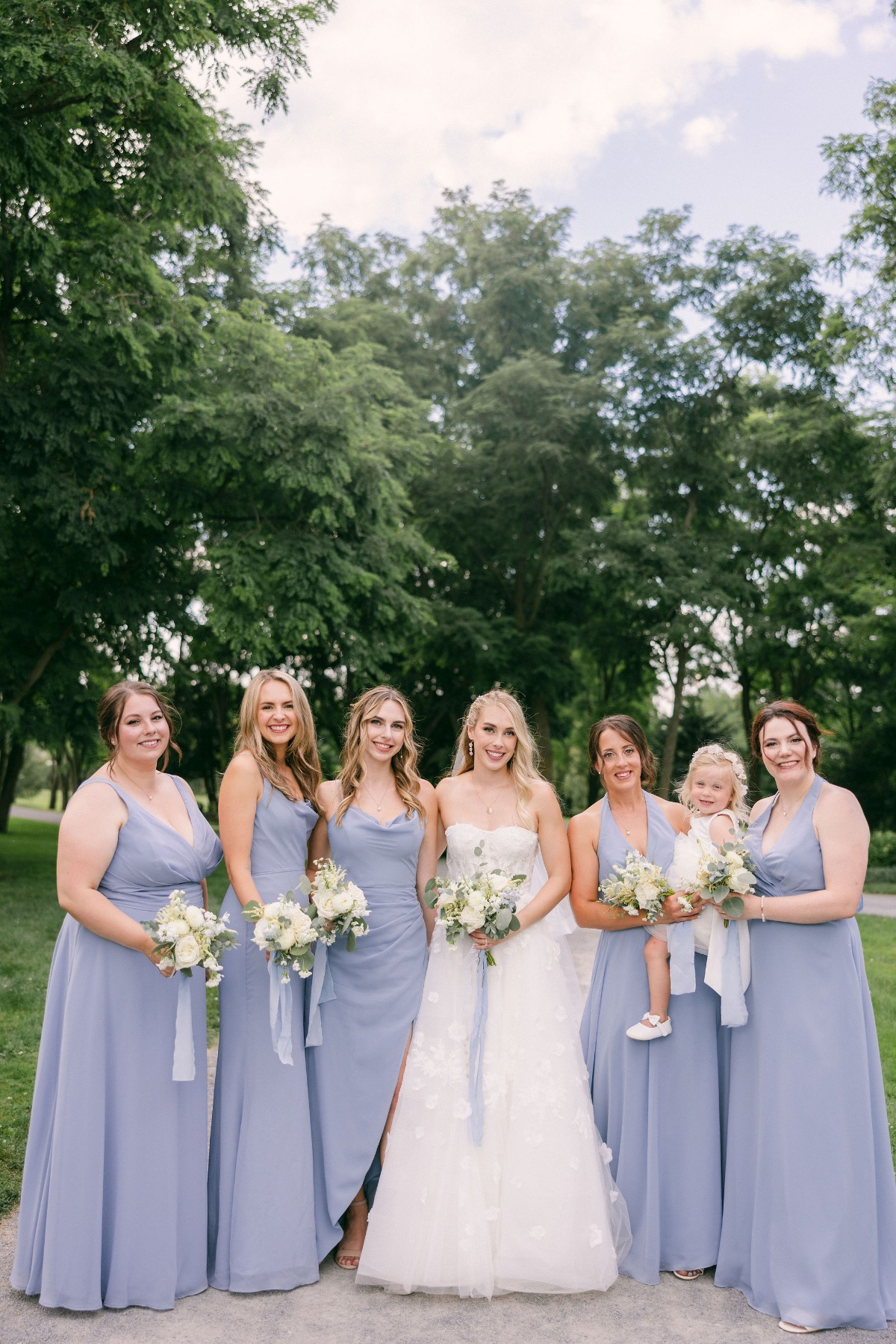 light blue bridesmaid dresses