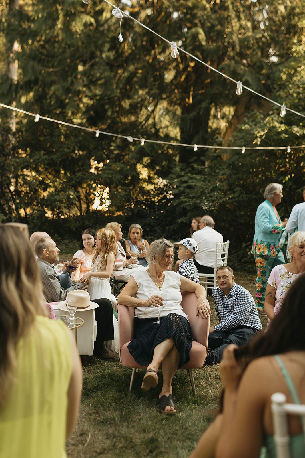 casual outdoor cocktail hour