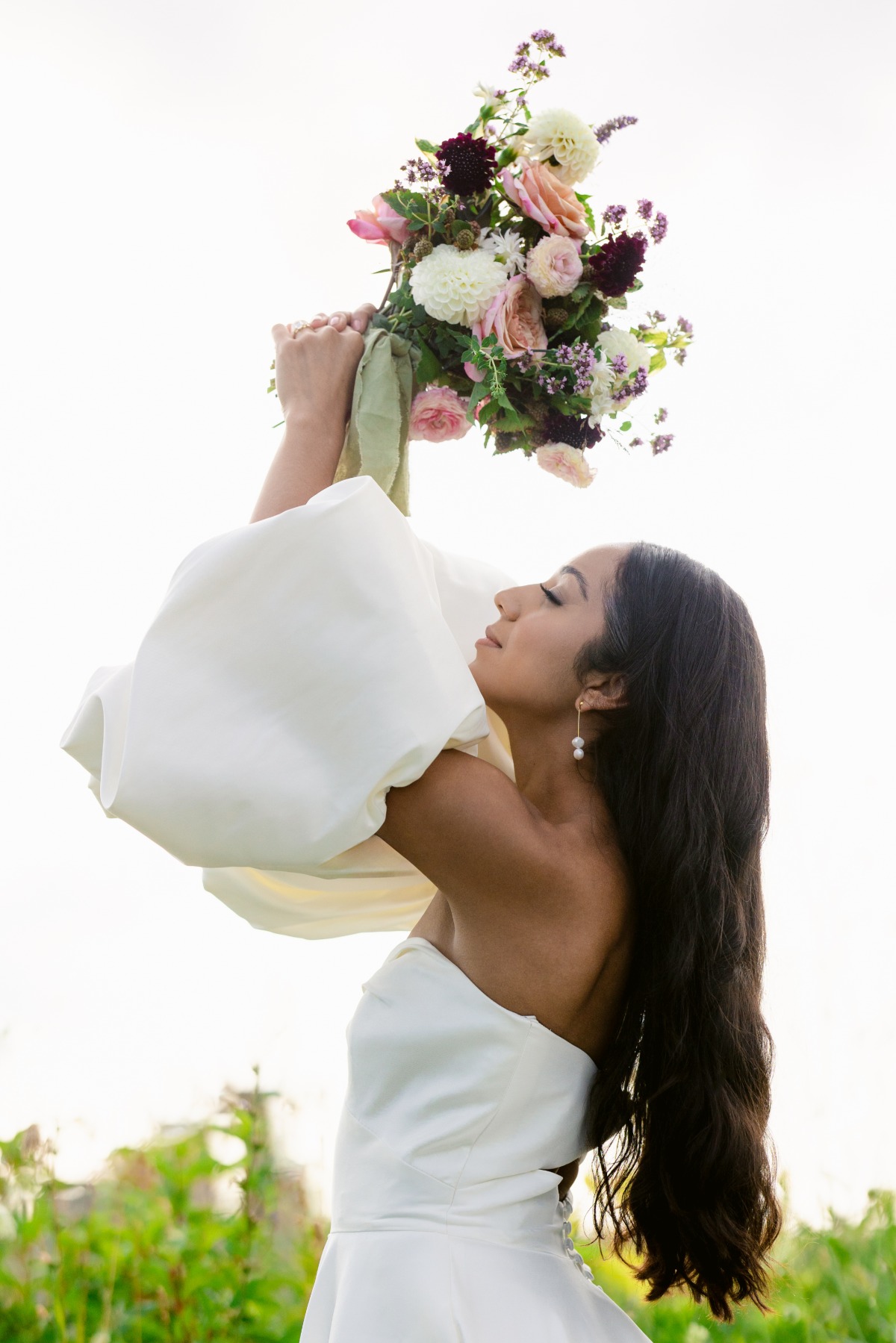 mauve and blush bouquet