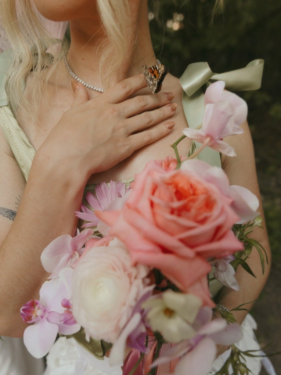 A modern marie antoinette-inspired bridal shower in the woods