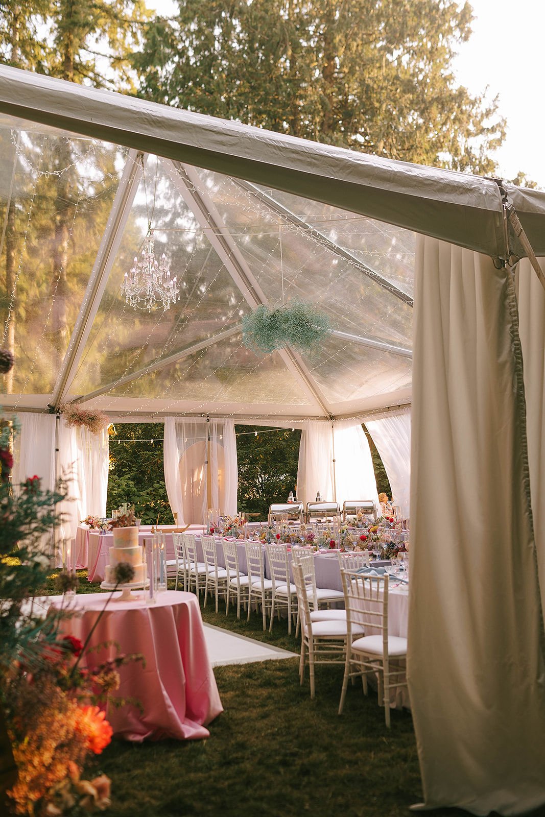 muted rainbow linens