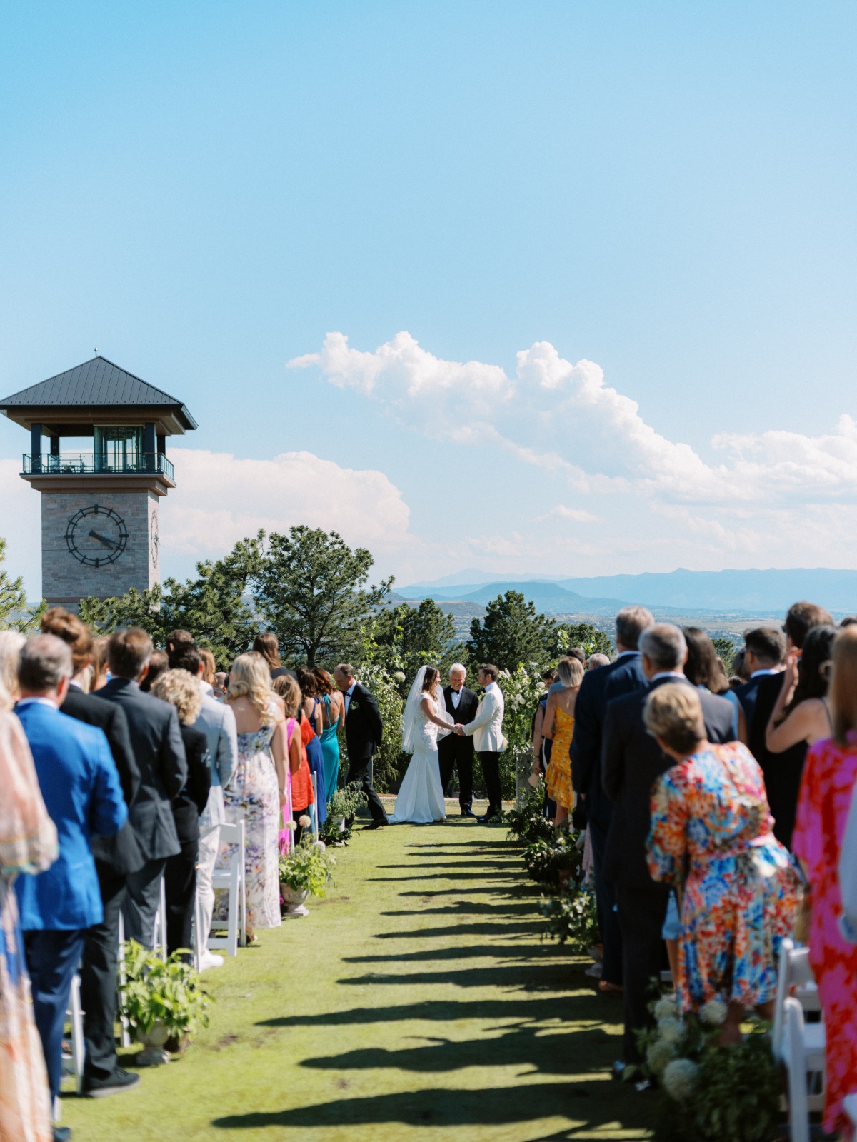 hillside wedding