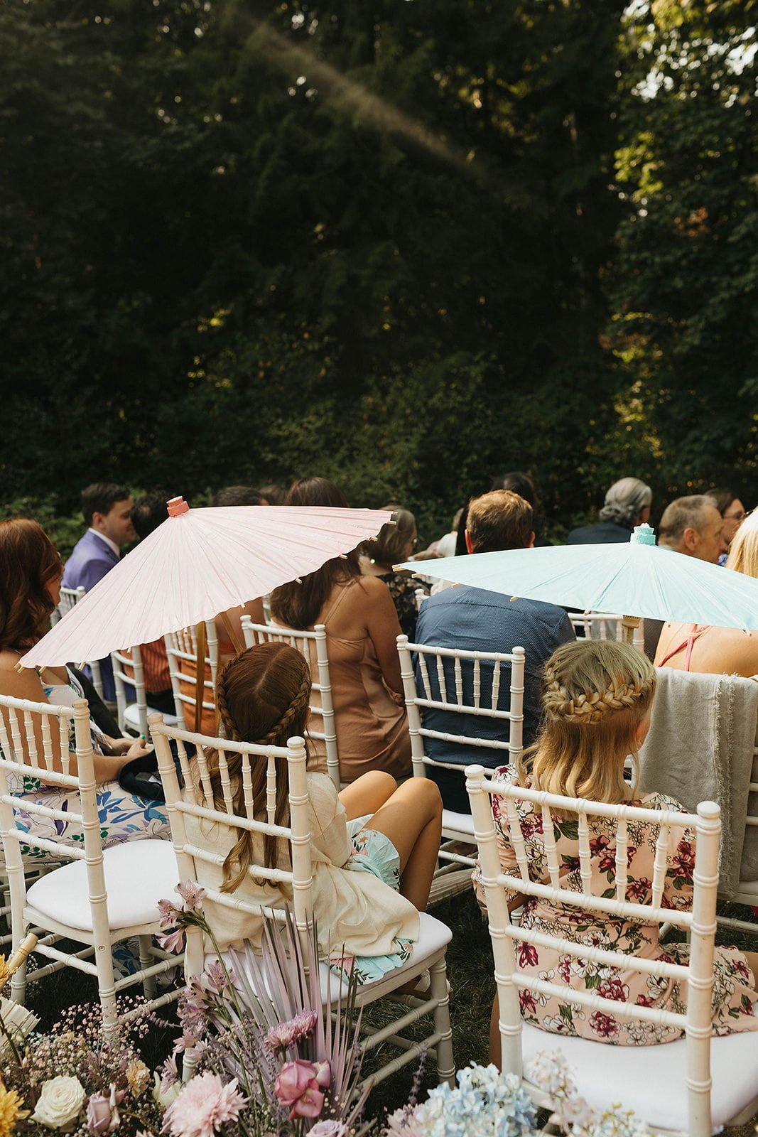 wedding ceremony parasols