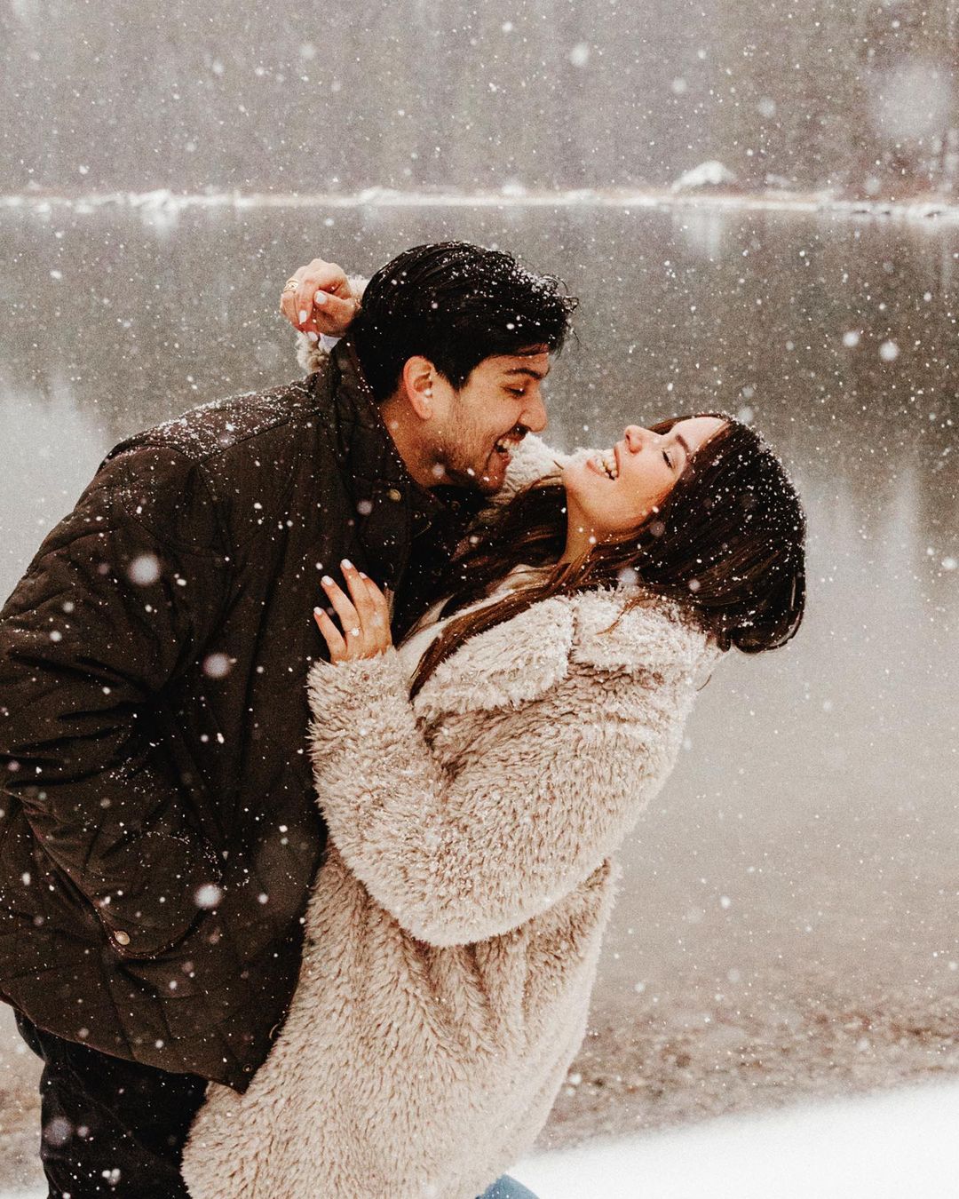 proposal in the snow