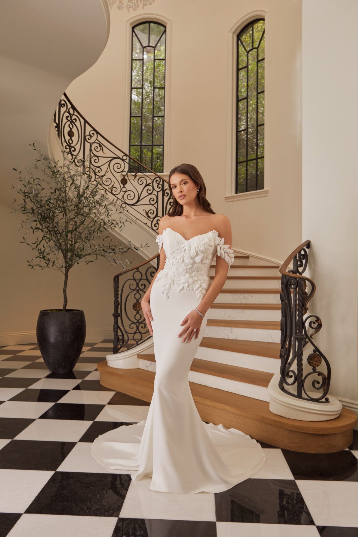 off the shoulder tessa gown by casablanca