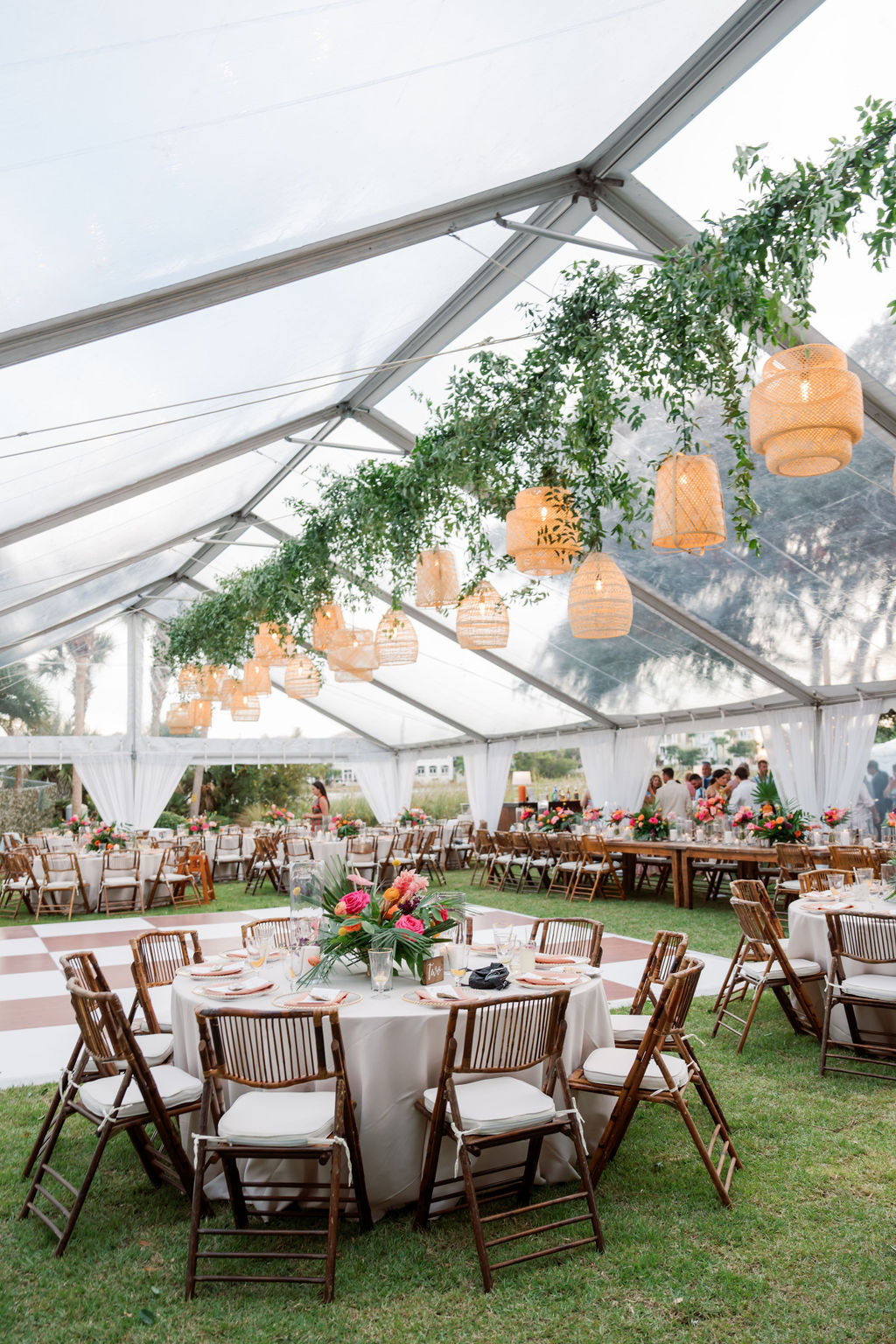 clear tent for outdoor wedding