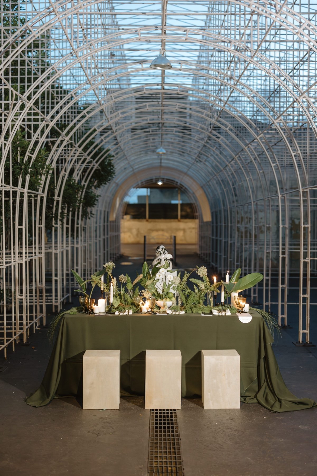 modern greenhouse wedding ideas