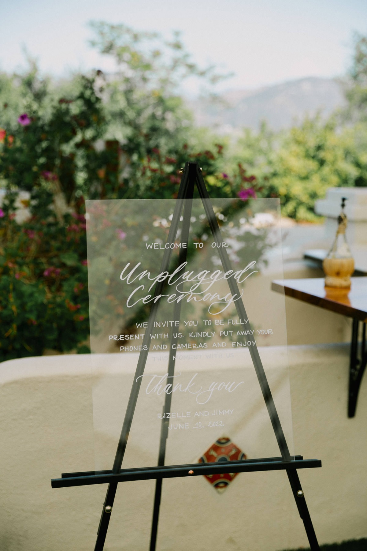 unplugged ceremony sign ideas for wedding