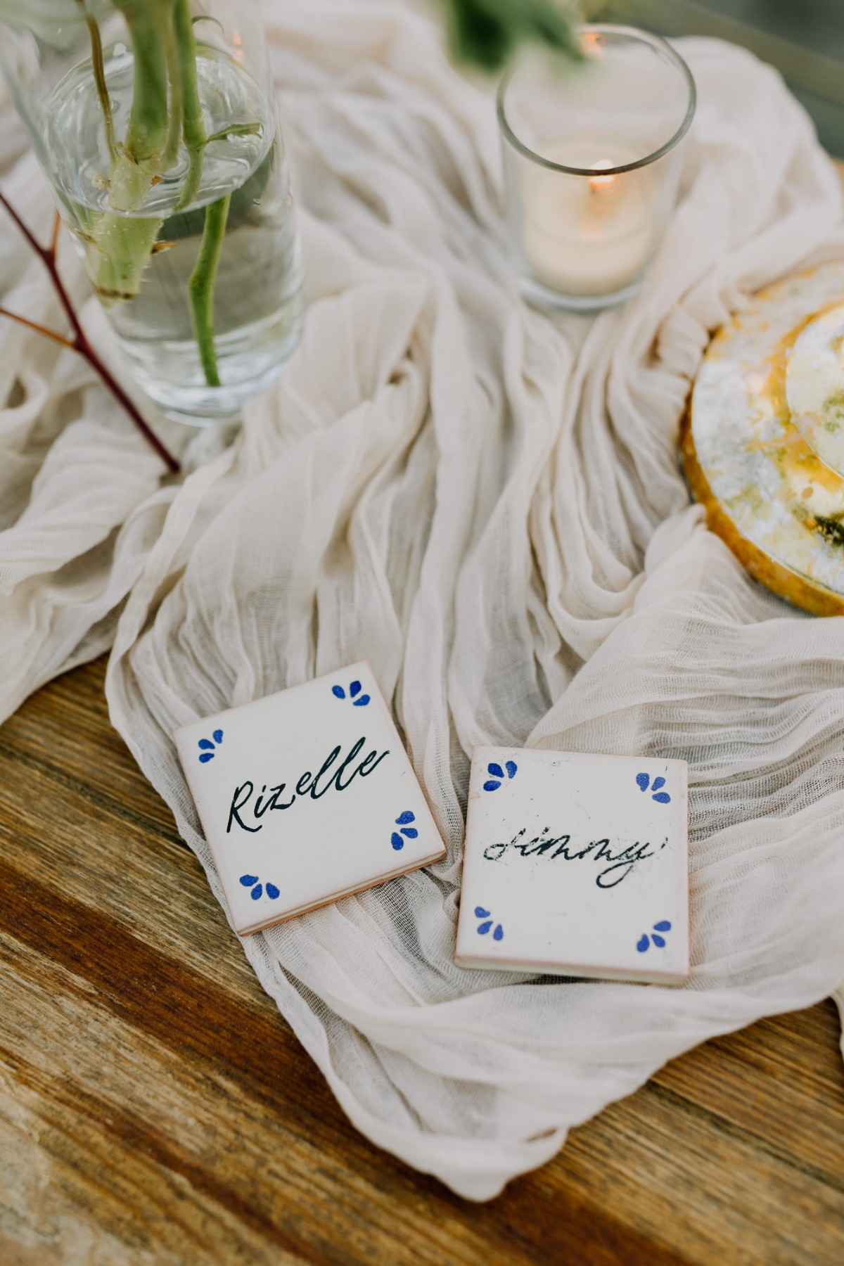 custom tile escort cards