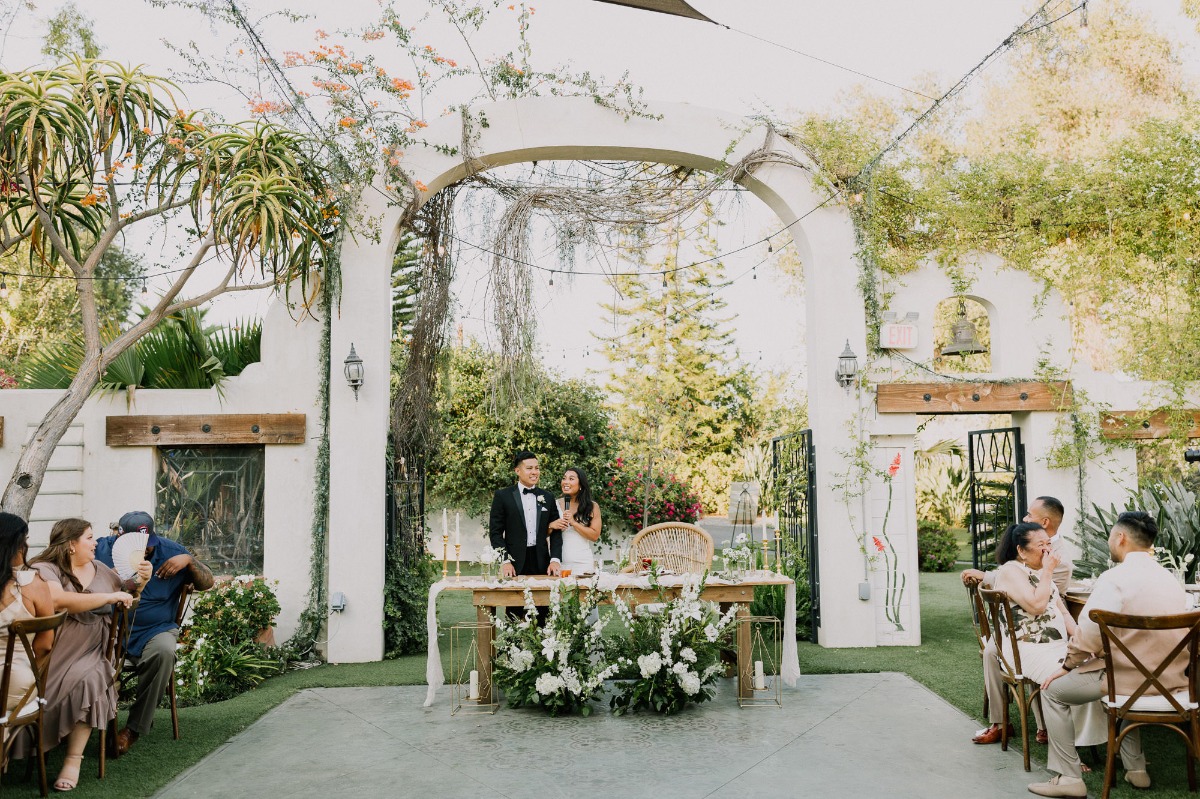 modern california neutral garden wedding ideas