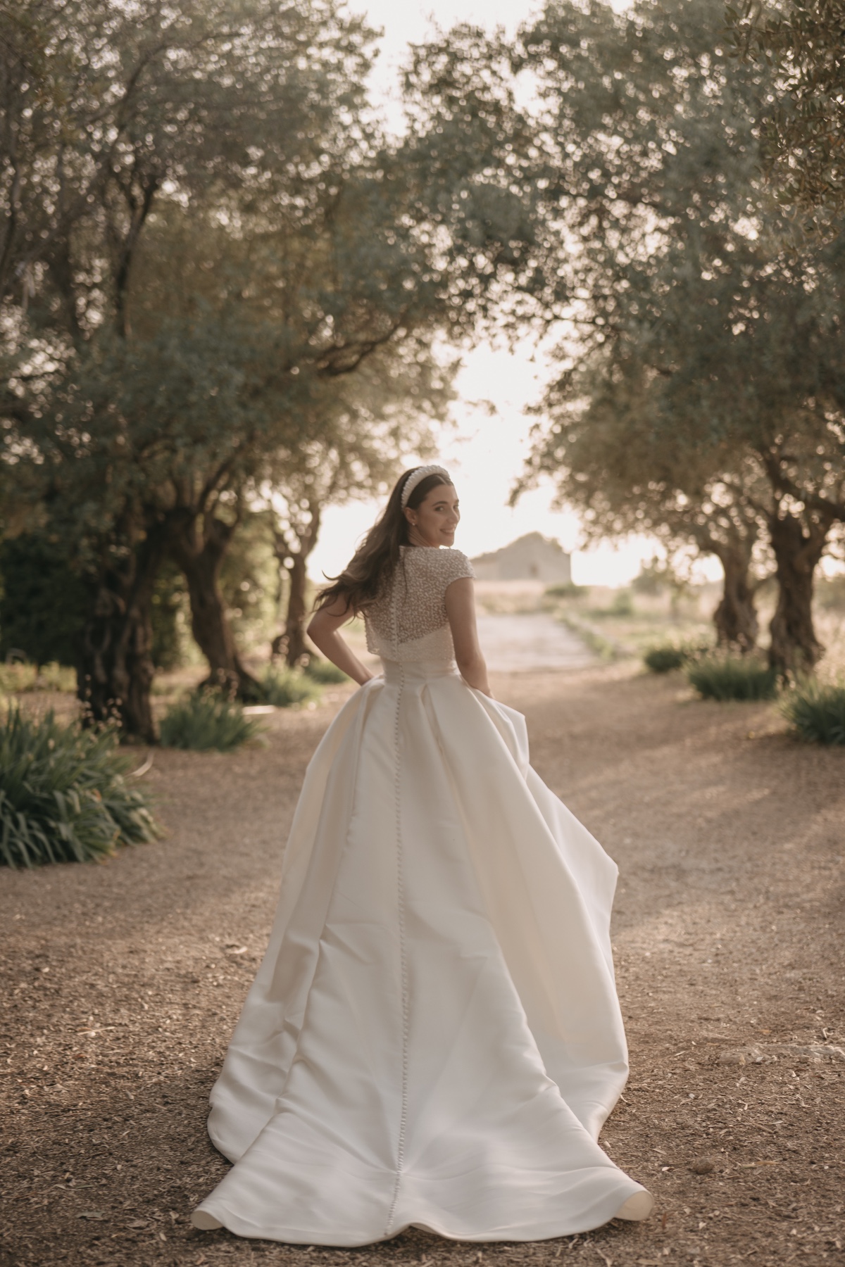 wedding dress with pullover top