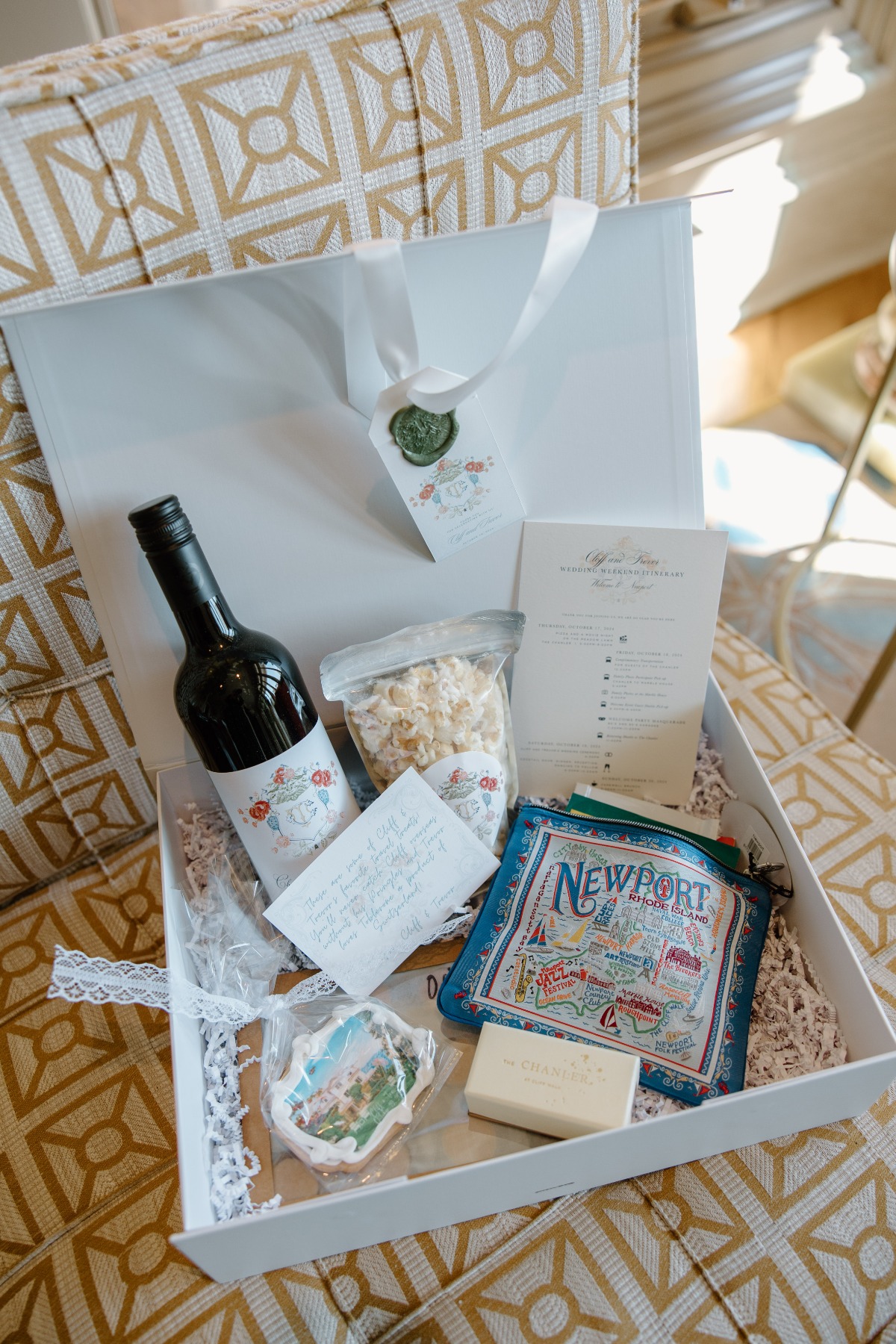 newport destination wedding welcome kit