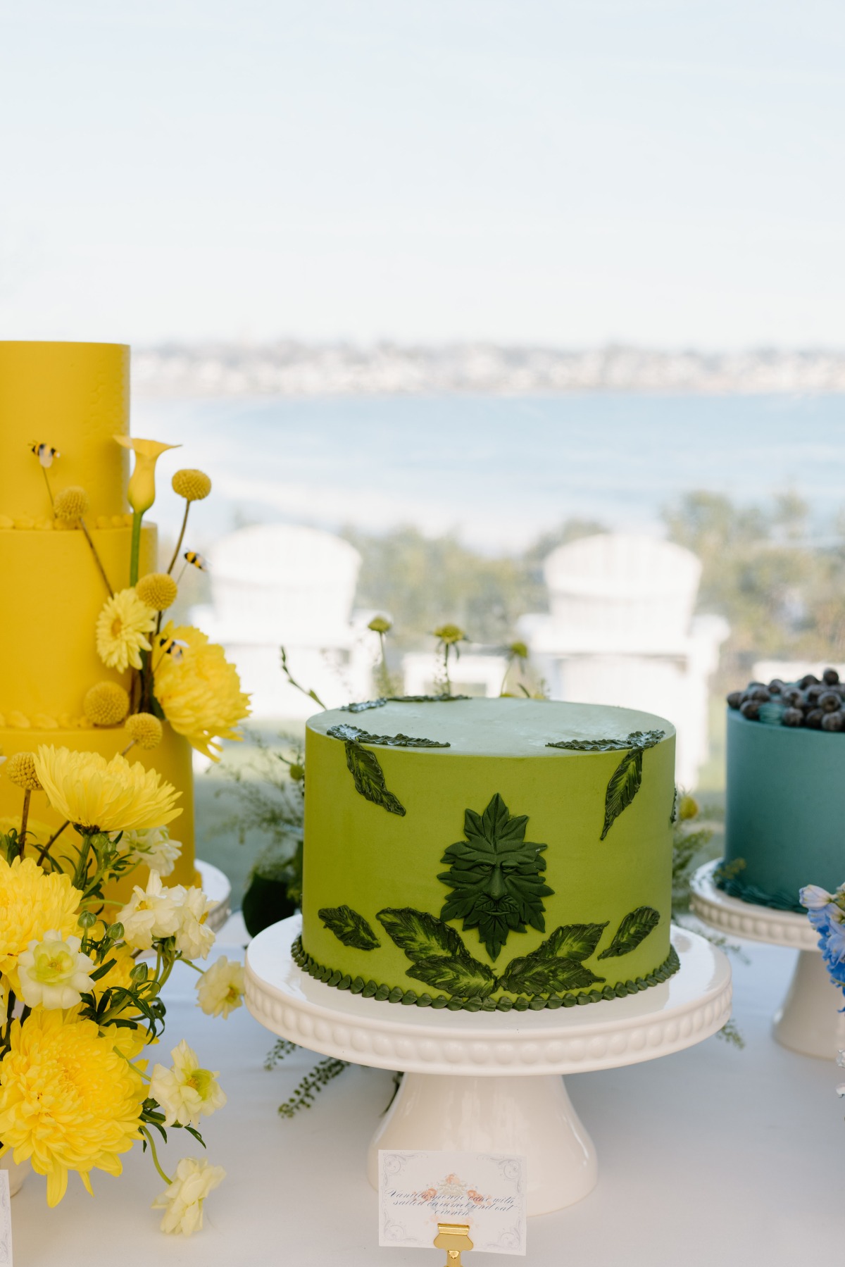 green wedding cake ideas