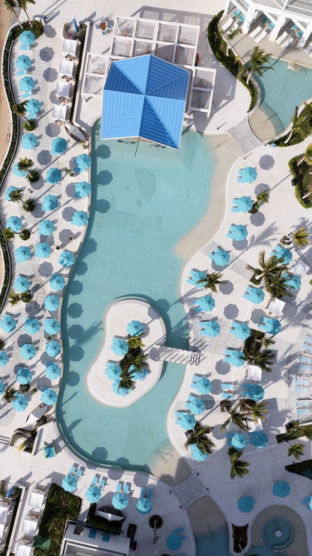 margaritaville riviera maya cancun aerial shot