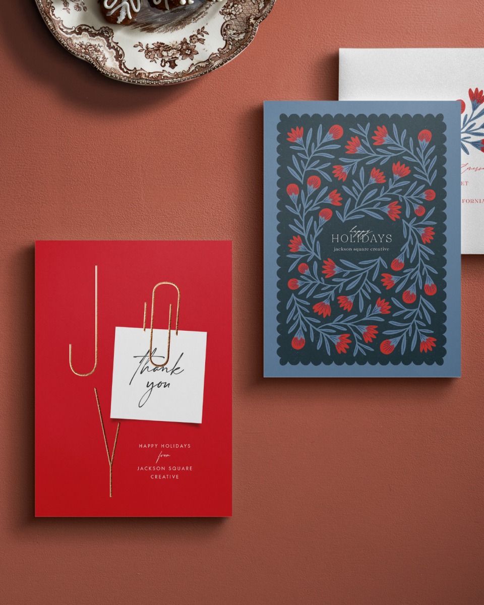 corporate holiday cards from minted