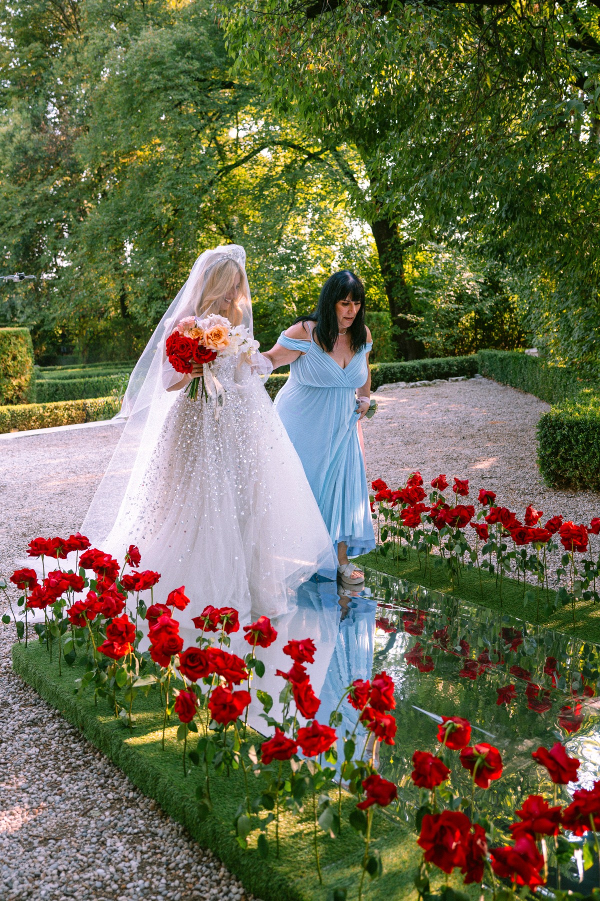 poppy field inspired aisle