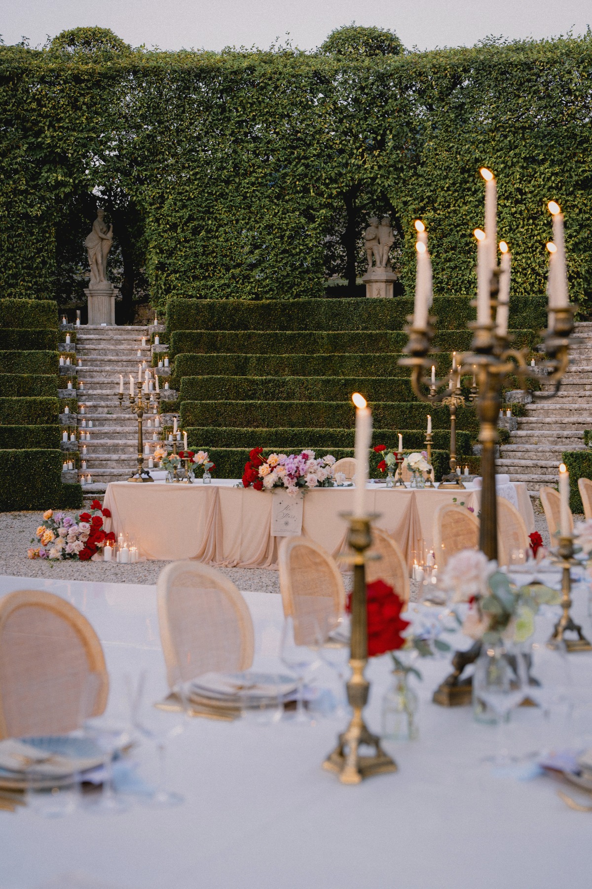 outdoor reception in italy