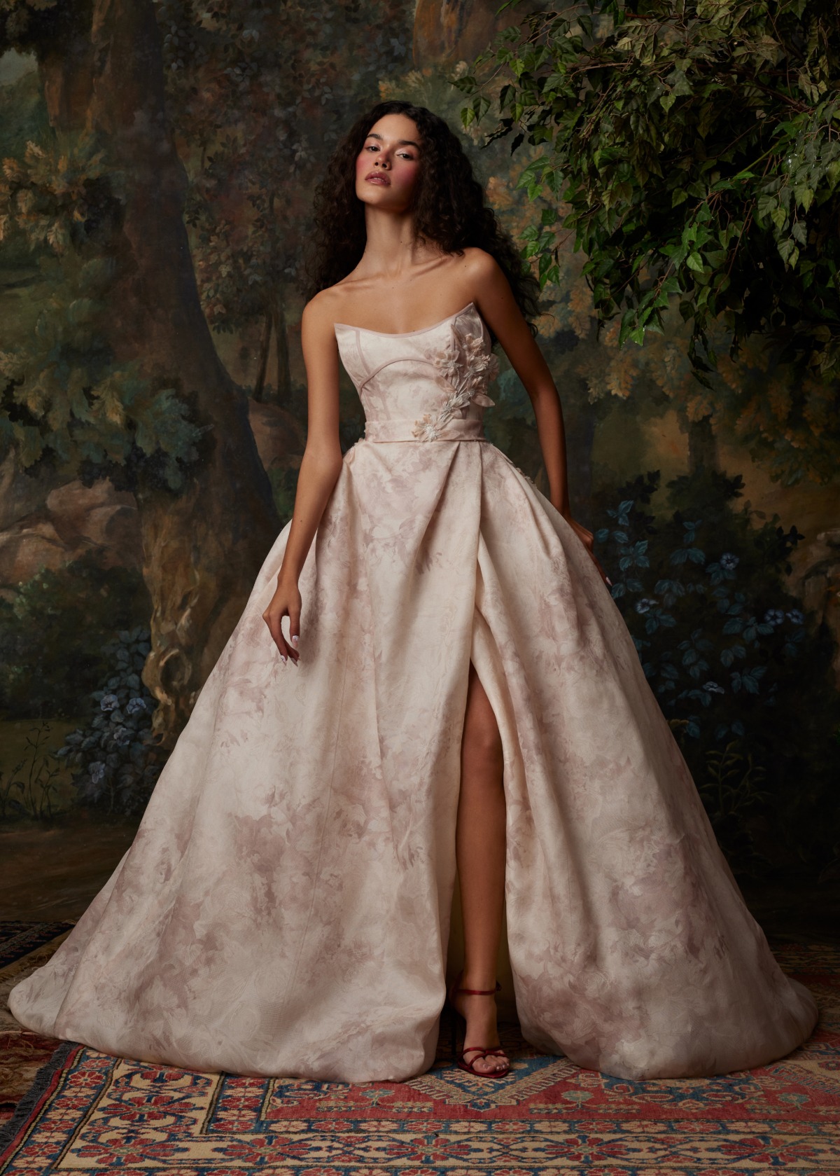 sexy strapless ball gown