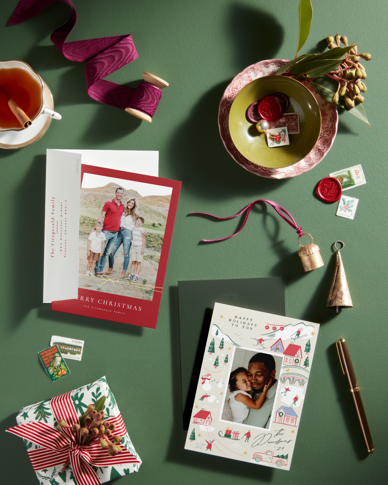 professional photo holiday card printing from minted