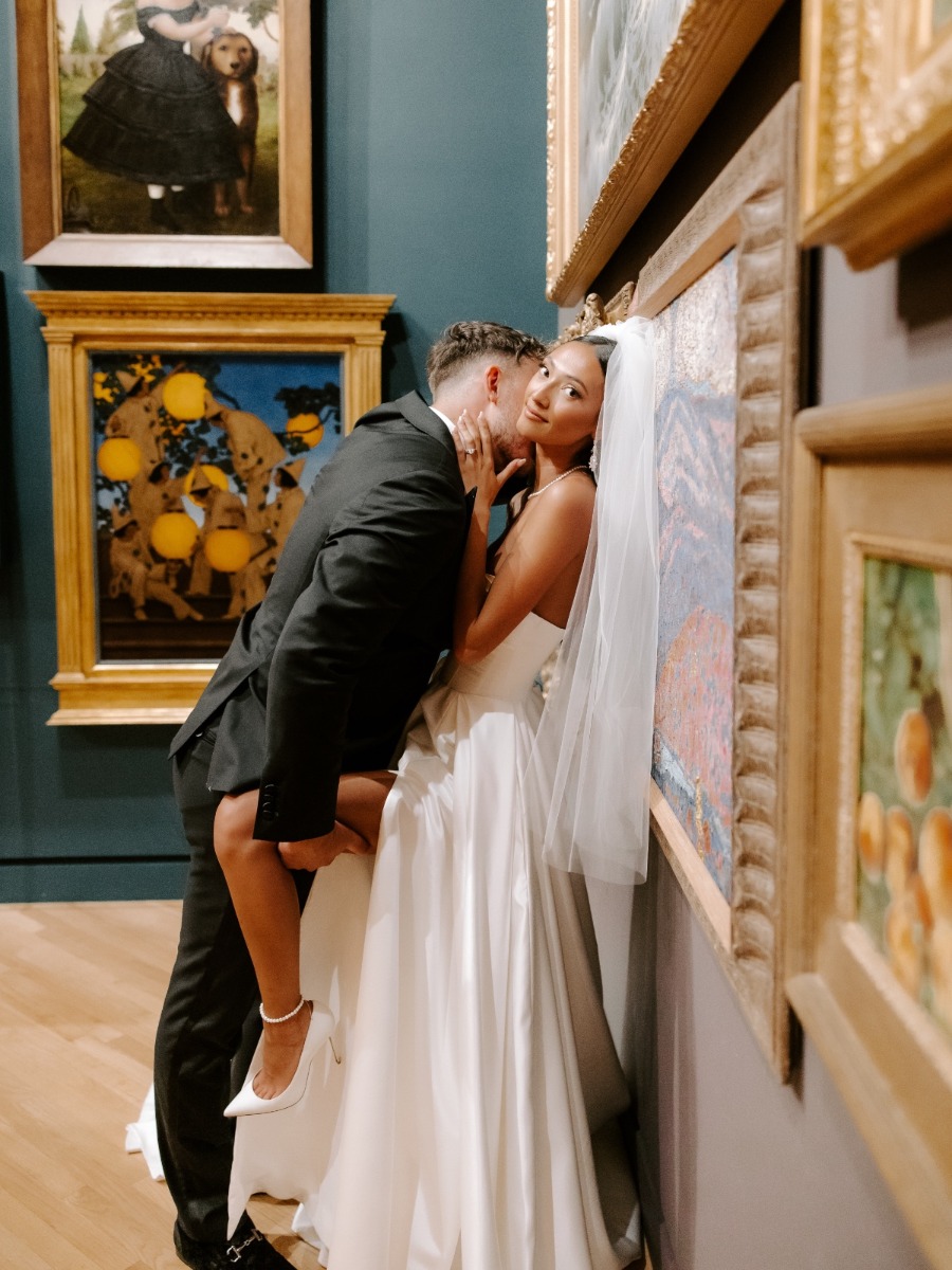 In case you were wondering, this isn't your typical museum wedding