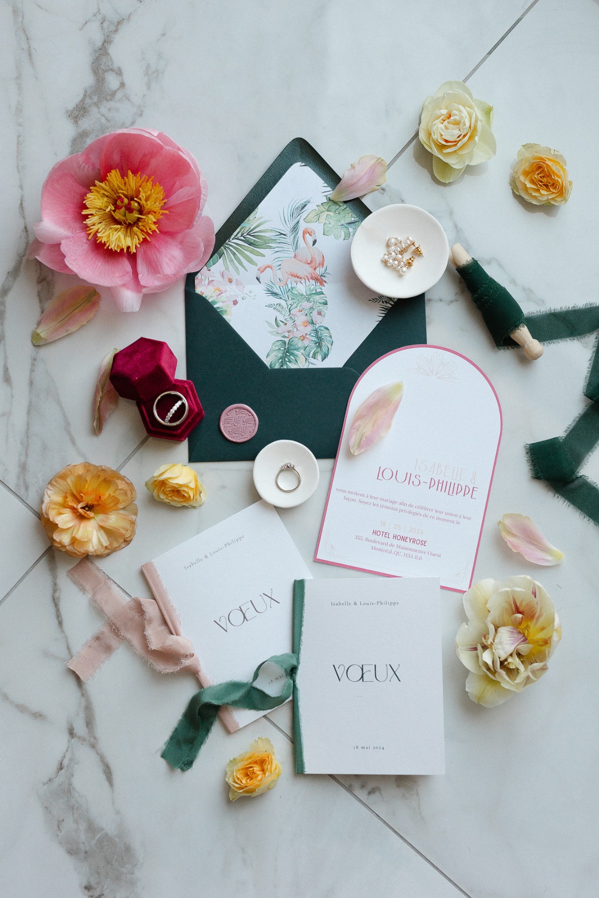 Modern wedding invitations