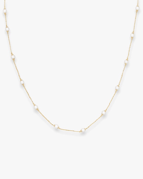 Gold Pearled Necklace