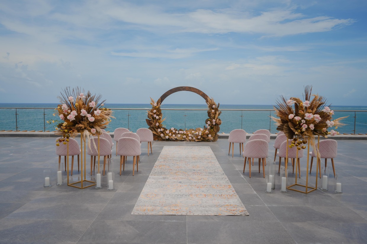 waterfront wedding at margaritaville riviera maya cancun