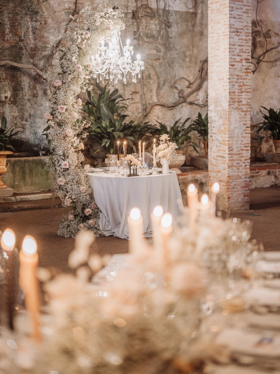 Moody tuscan wedding with custom perfume favors? yes please!